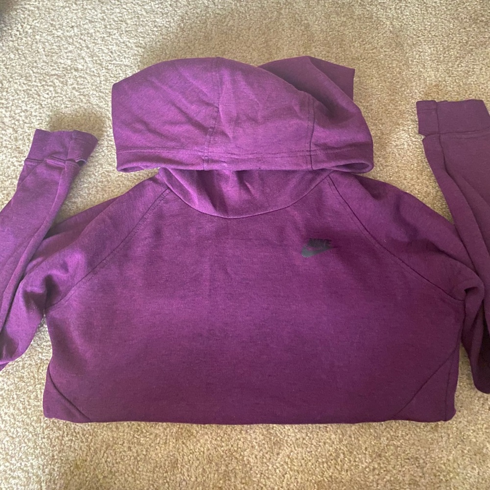 Nike purple scooba hoodie size M